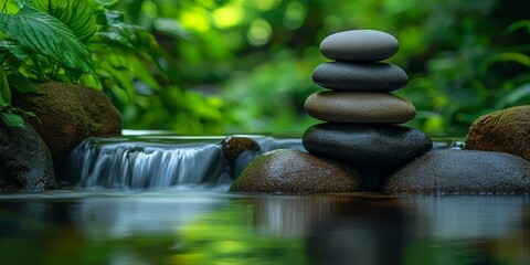 Calm zen-inspired wellness space